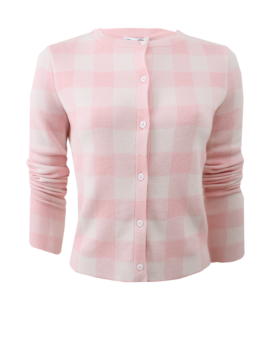 OSCAR DE LA RENTA-Buffalo Check Cardigan-