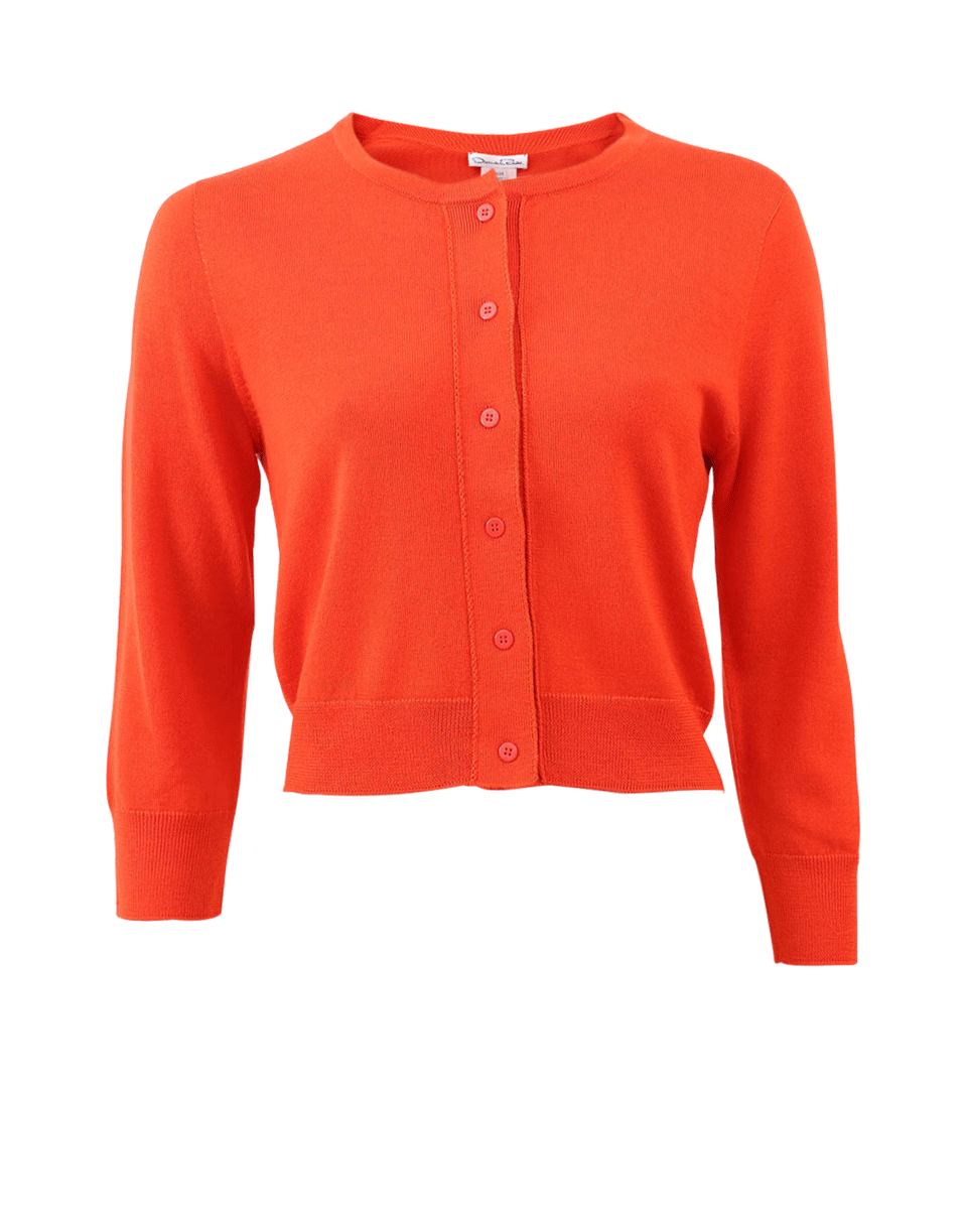 OSCAR DE LA RENTA-Cropped Cardigan-