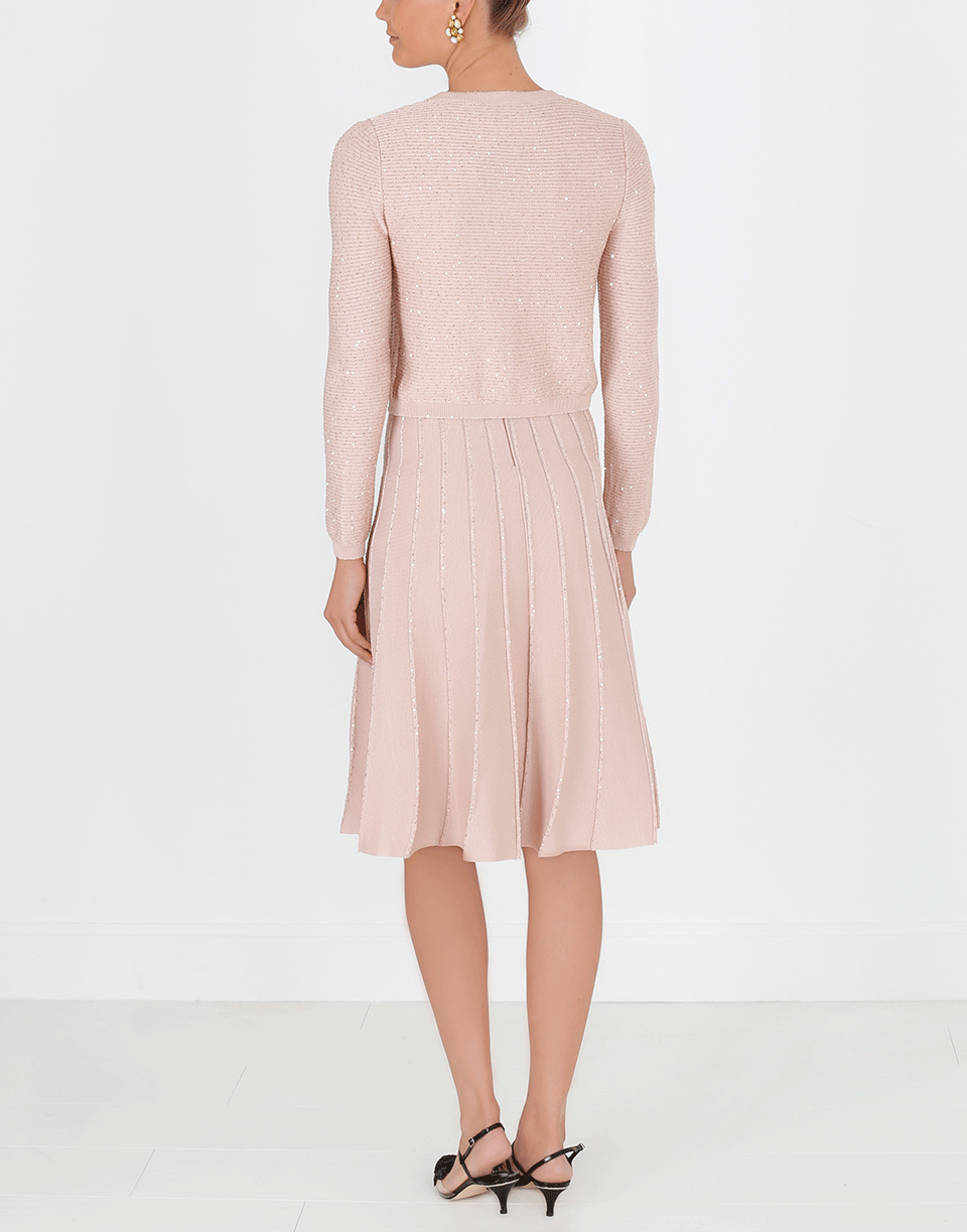 OSCAR DE LA RENTA-Cropped Sequin Cardigan-