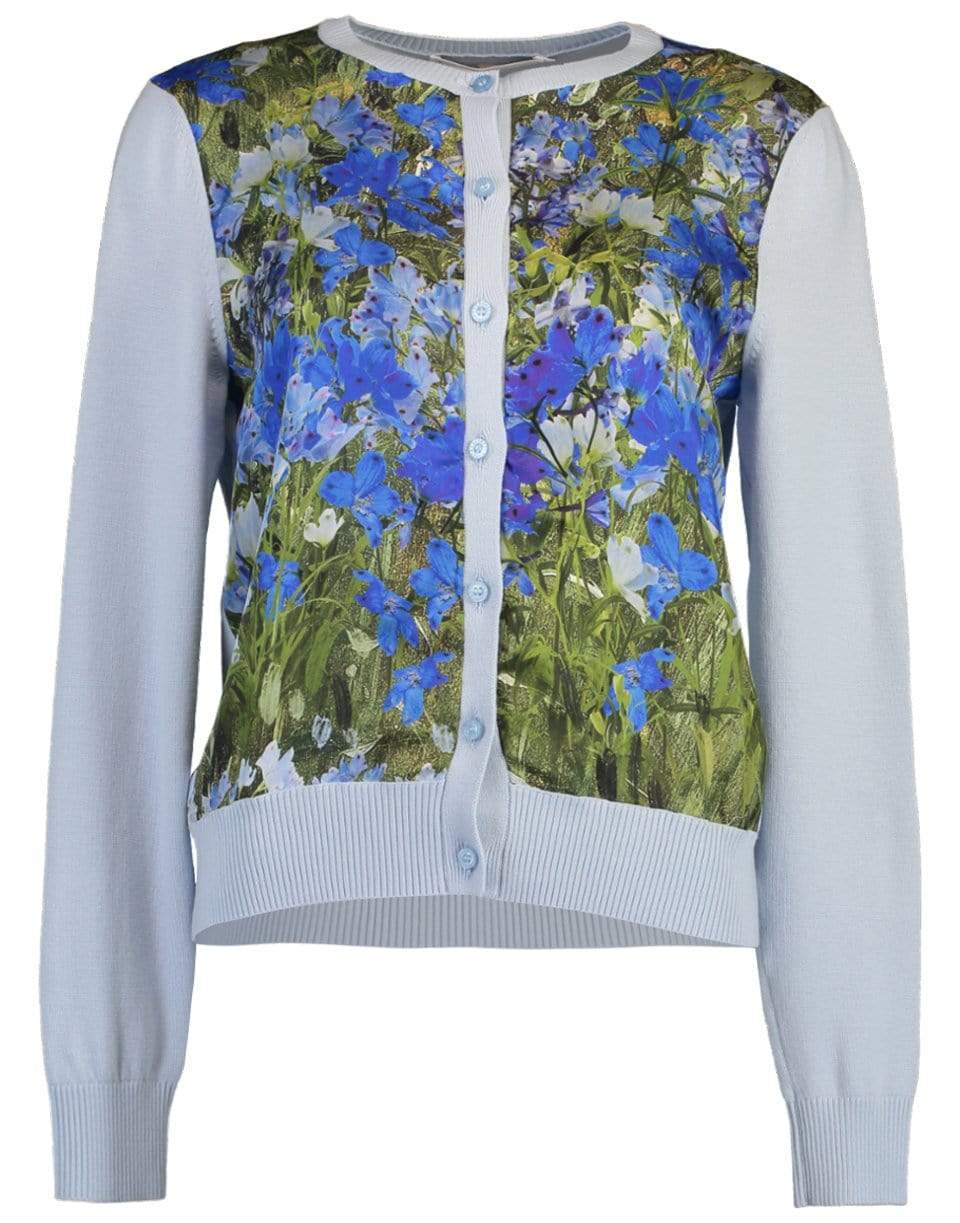 OSCAR DE LA RENTA-Floral Field Cardi-