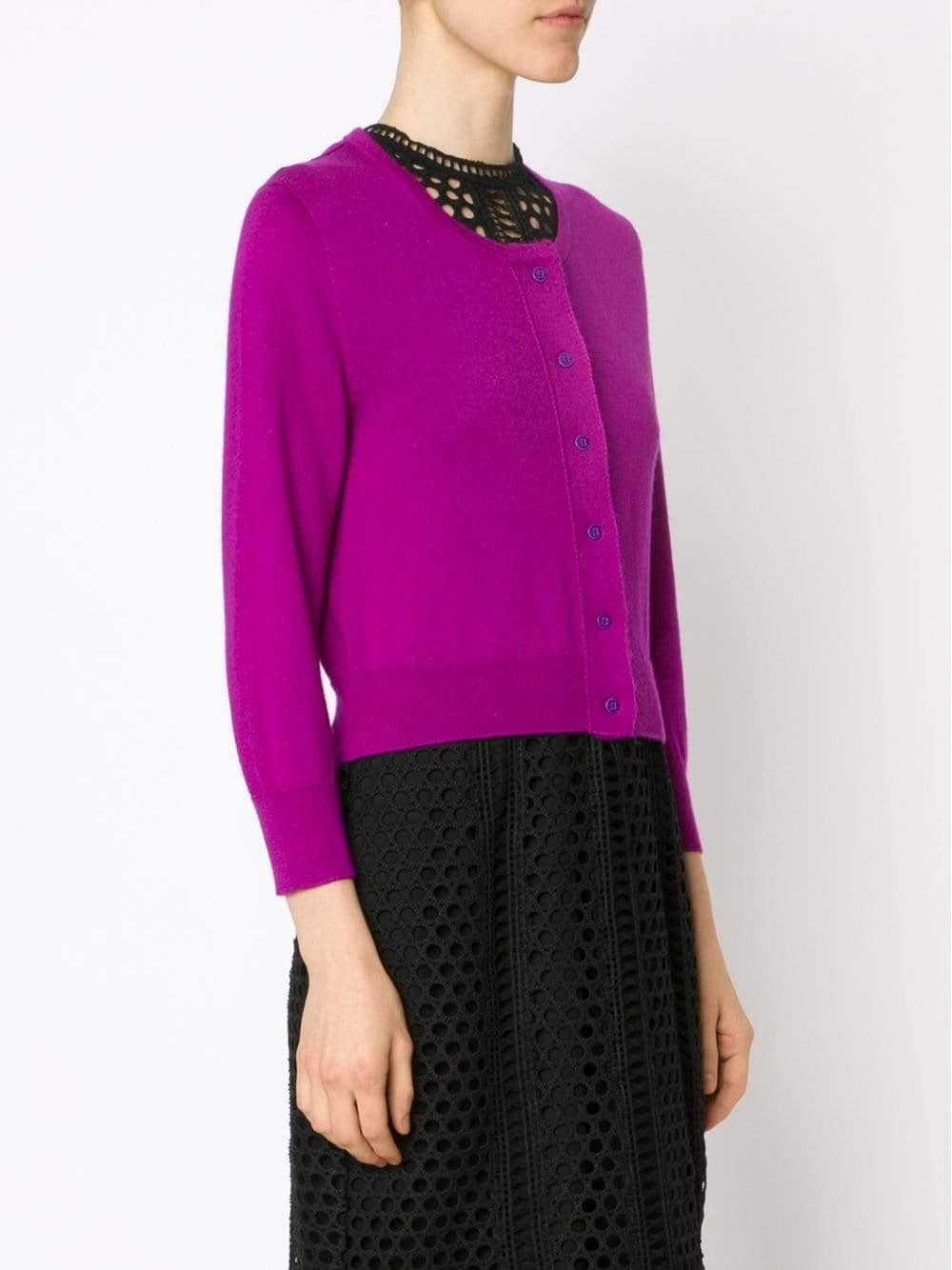 OSCAR DE LA RENTA-Cropped Cardigan-