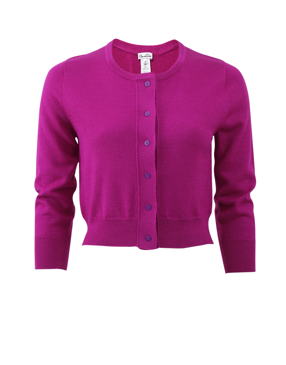 OSCAR DE LA RENTA-Cropped Cardigan-