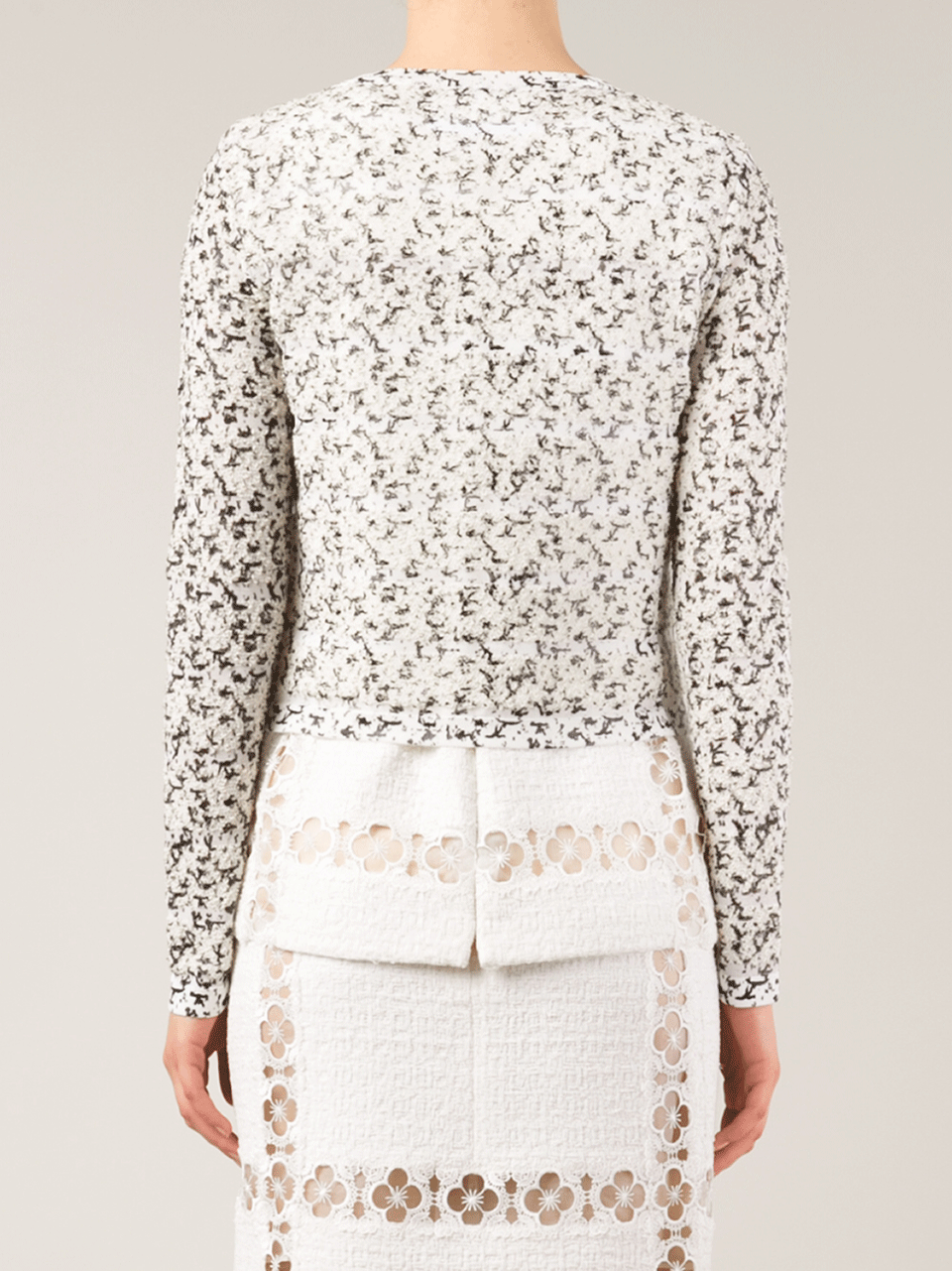 OSCAR DE LA RENTA-Tweed Cardigan-