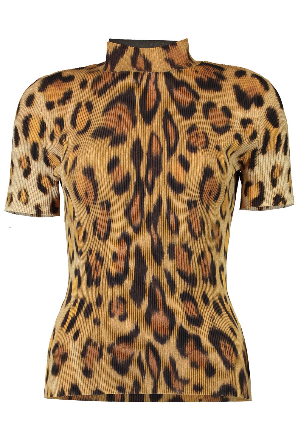OSCAR DE LA RENTA-Short Sleeve Jaguar Pullover-