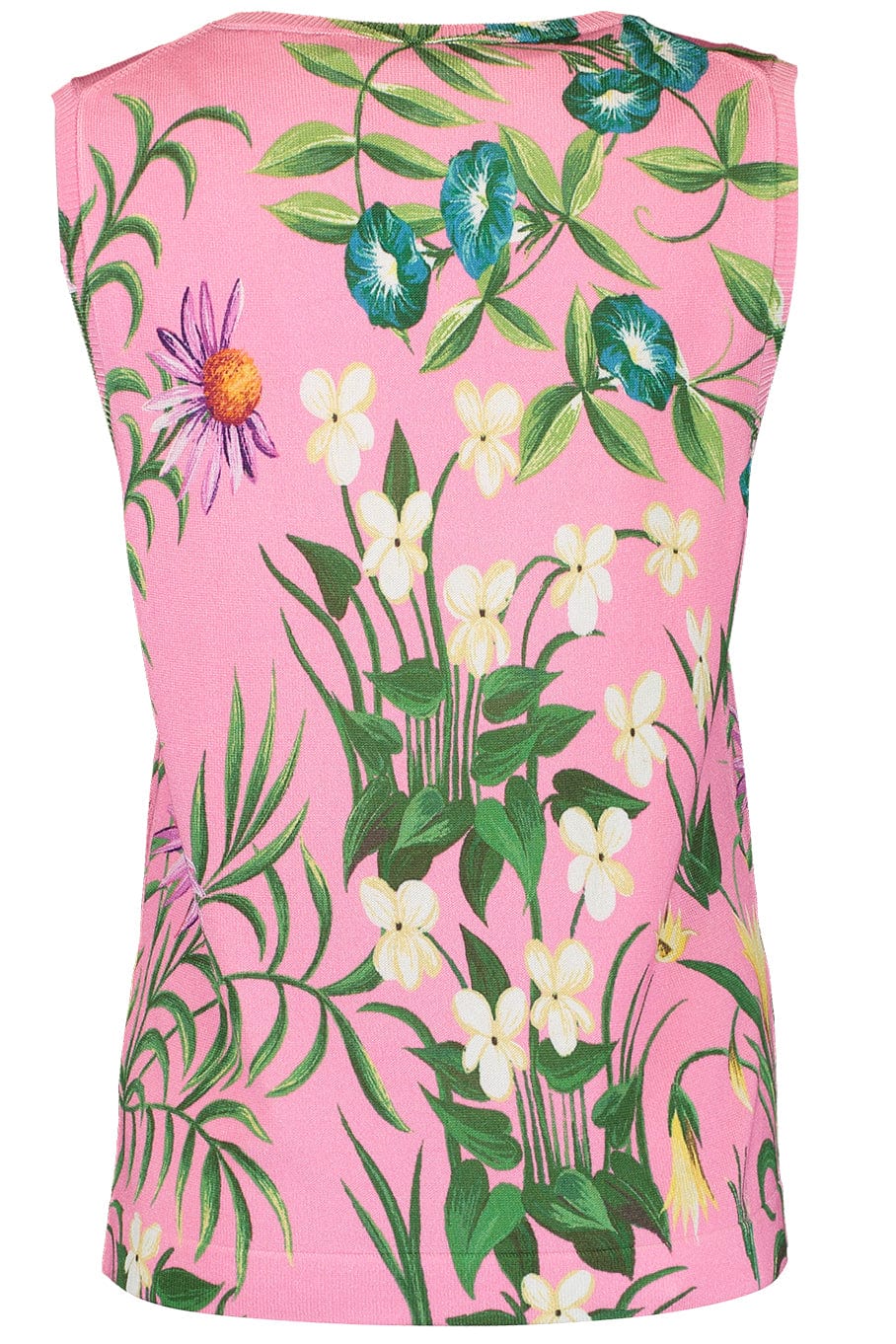 OSCAR DE LA RENTA-Floral Tapestry Printed Tank-
