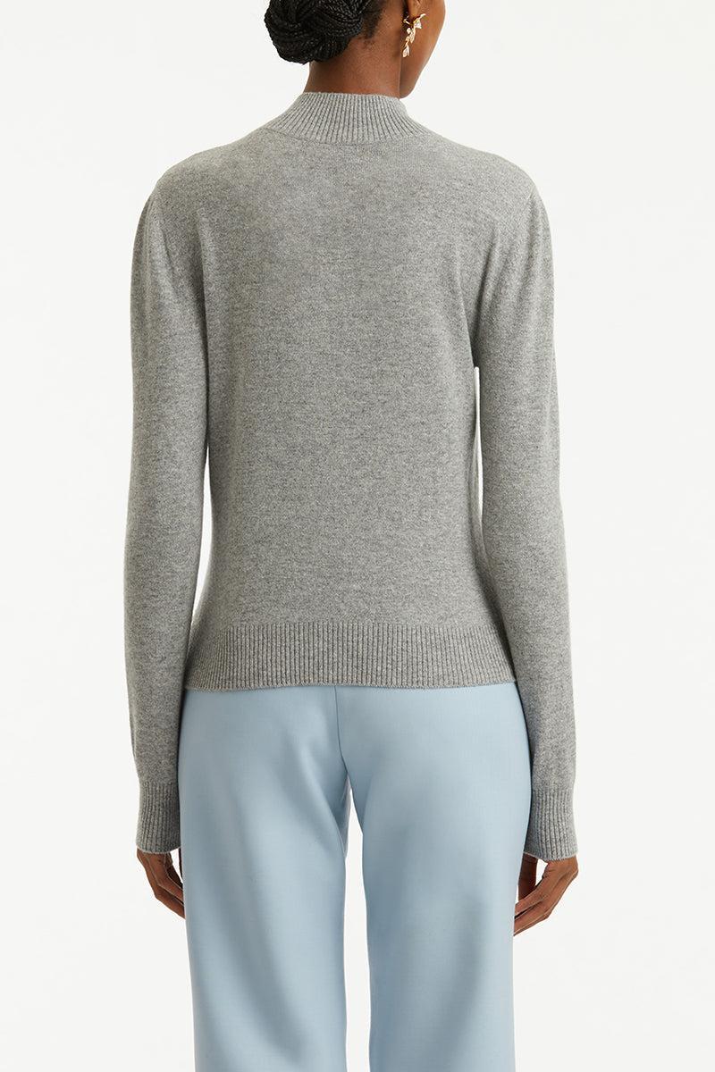 Scarf Mockneck Pullover-MELGGREY-S-CLOTHINGTOPKNITS-OSCAR DE LA RENTA