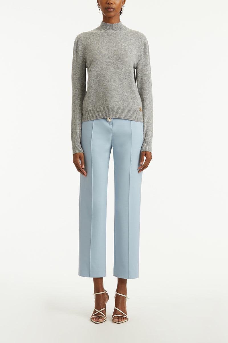 Scarf Mockneck Pullover-MELGGREY-S-CLOTHINGTOPKNITS-OSCAR DE LA RENTA