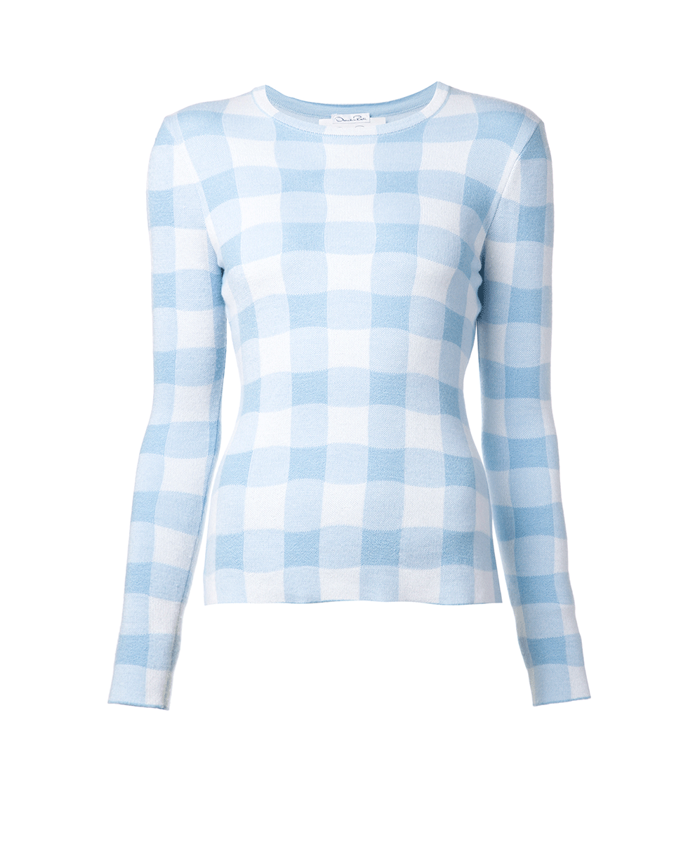 OSCAR DE LA RENTA-Buffalo Check Pullover-WEDGEWD