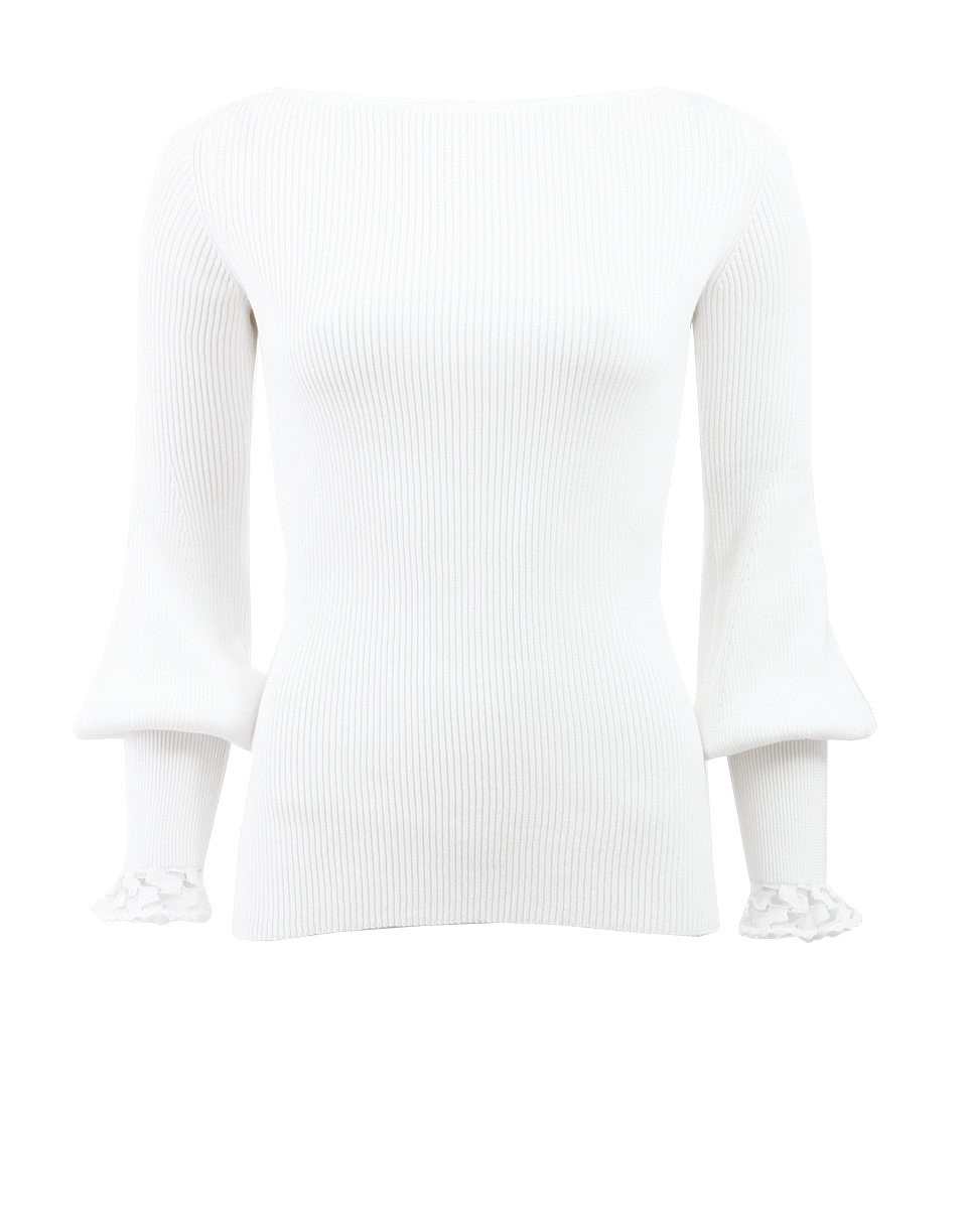 OSCAR DE LA RENTA-Bateau Neck Knit Top-