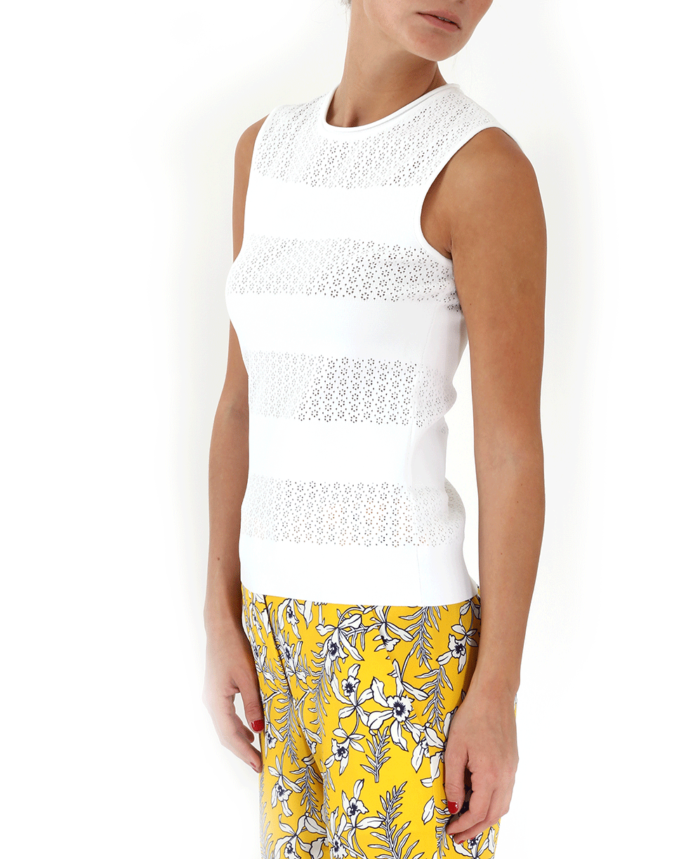 OSCAR DE LA RENTA-Lace Stitch Tank-