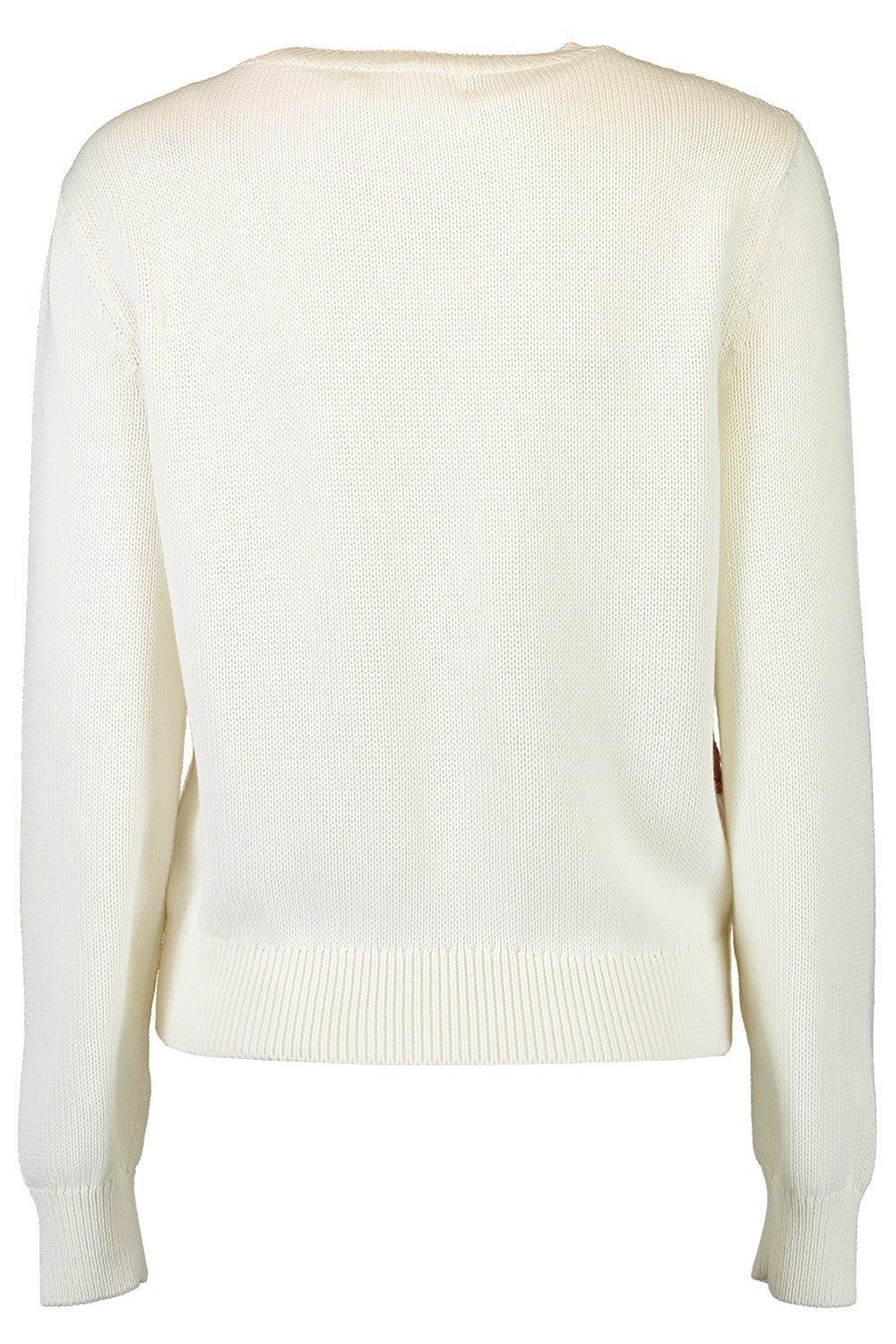 OSCAR DE LA RENTA-Painted Poppies Embroidered Jumper-