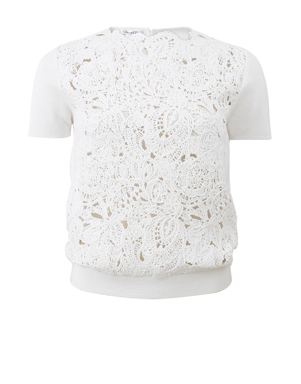 OSCAR DE LA RENTA-Birdsnest Knit Back Top-