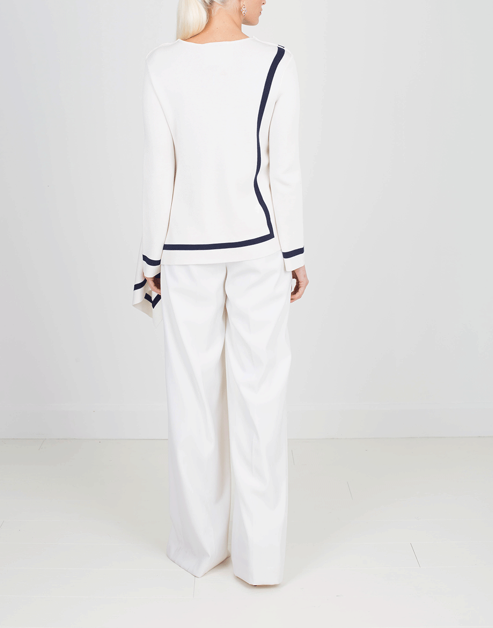 OSCAR DE LA RENTA-Knit Top With Trim-