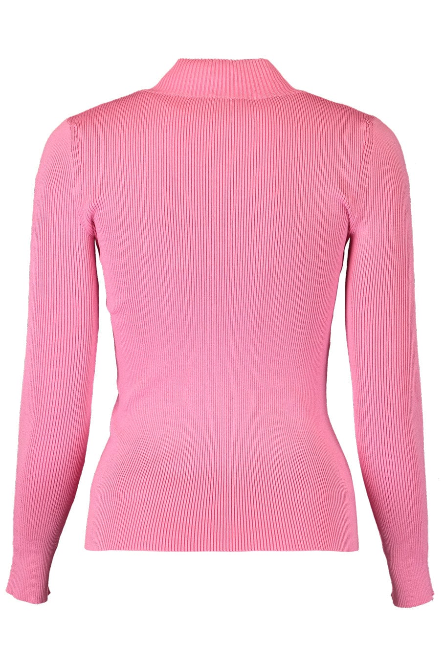OSCAR DE LA RENTA-Mock Neck Long Sleeve Silk Pullover-