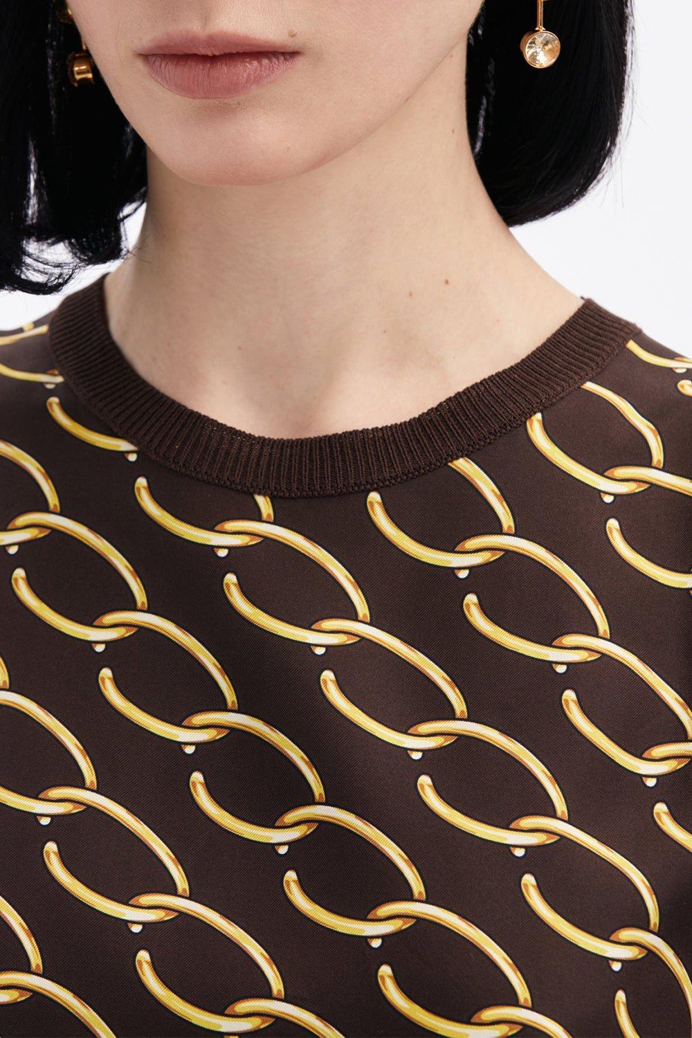OSCAR DE LA RENTA-Oscar Chain Inset Tank-