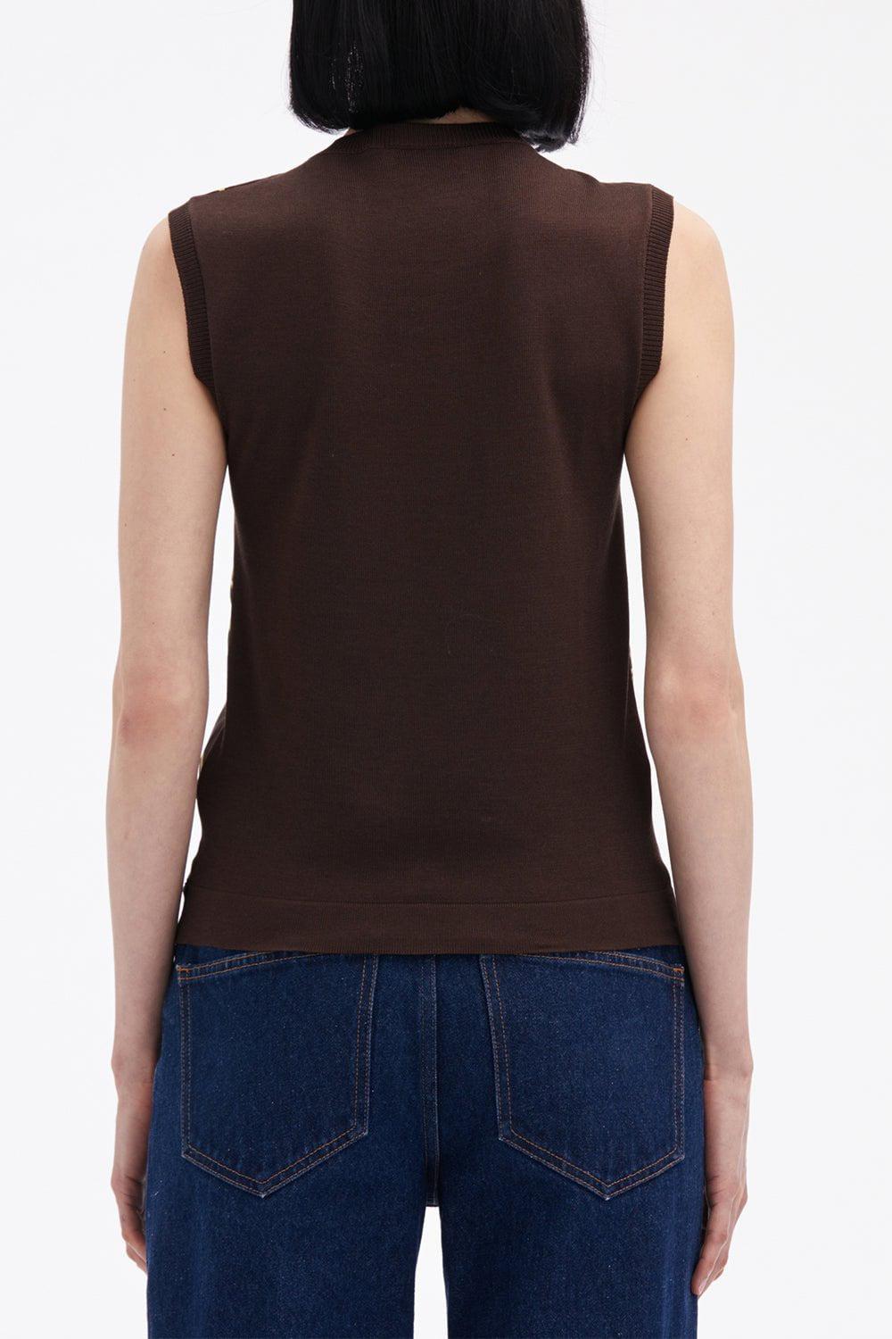OSCAR DE LA RENTA-Oscar Chain Inset Tank-