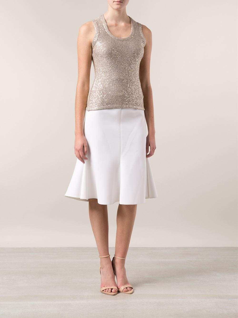 OSCAR DE LA RENTA-Sequin Tank-