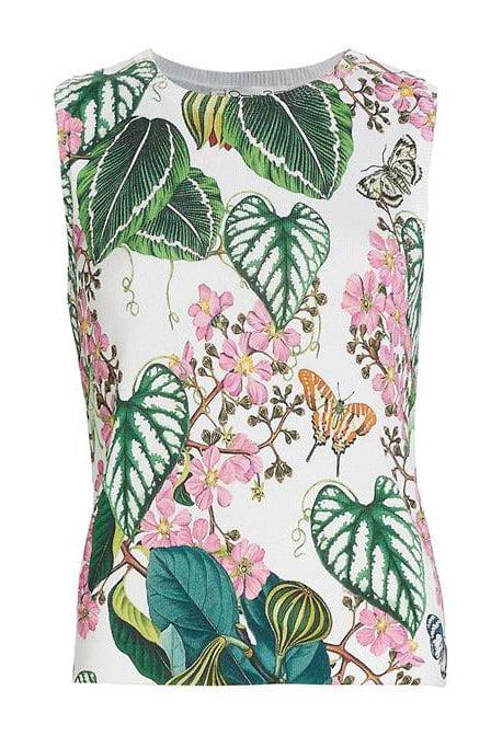 OSCAR DE LA RENTA-Mixed Botanical Garden Tank-IV MULT