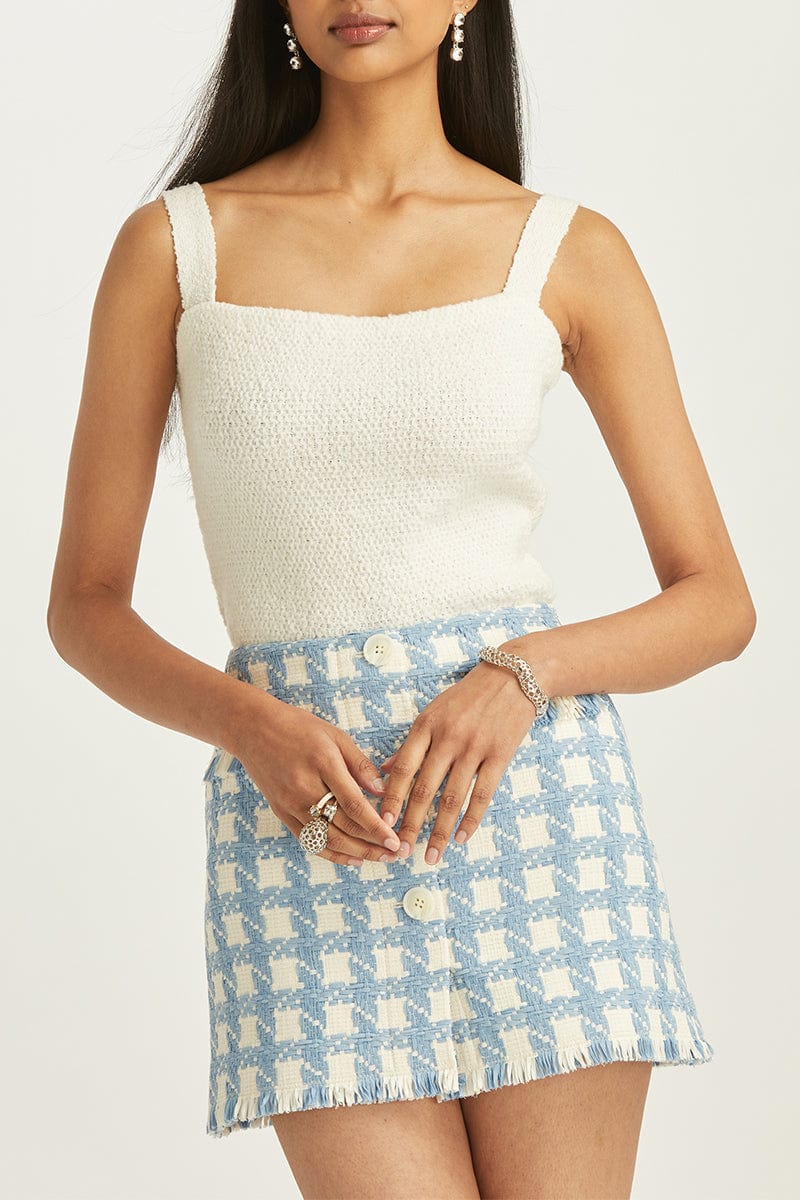 OSCAR DE LA RENTA-Textured Tank-