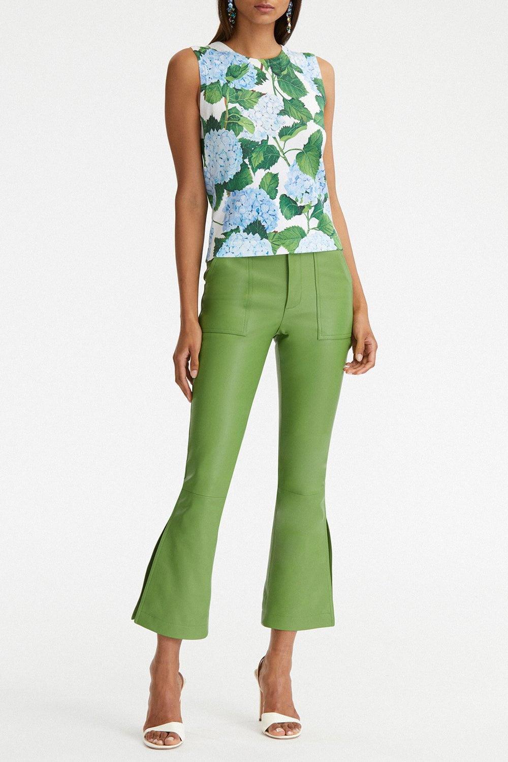 OSCAR DE LA RENTA-Hydrangea Printed Tank-