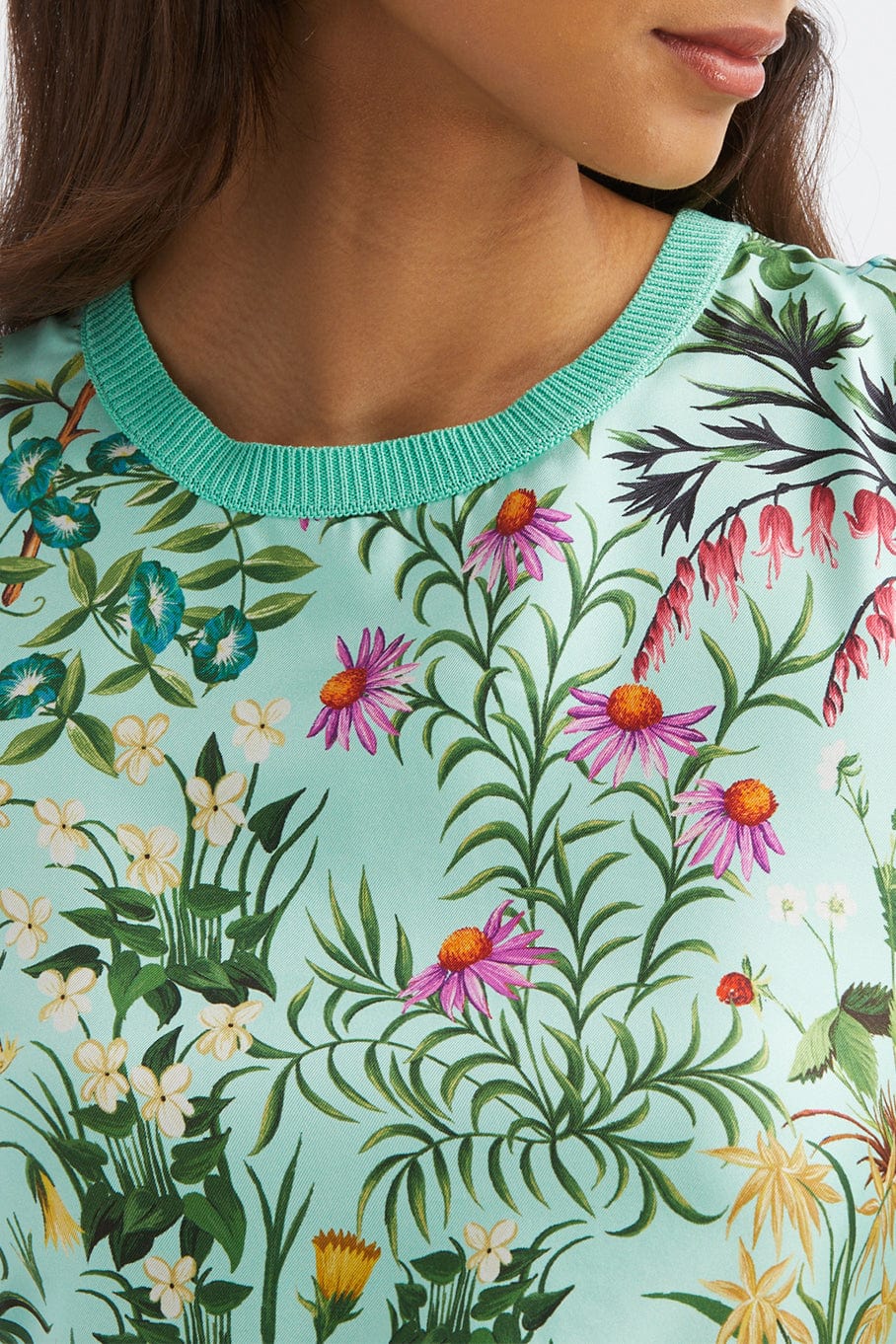 OSCAR DE LA RENTA-Floral Tapestry Tank-