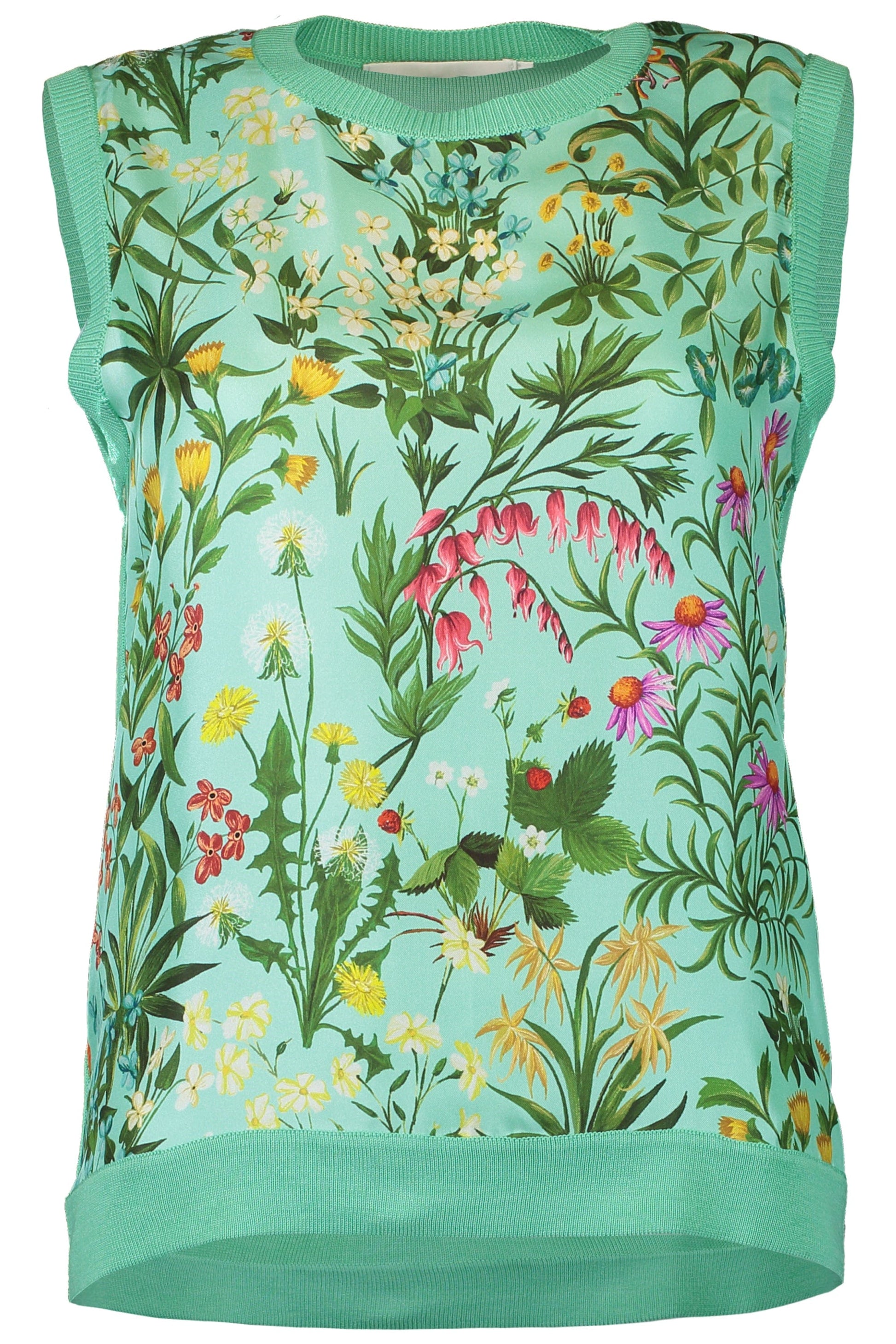 OSCAR DE LA RENTA-Floral Tapestry Tank-