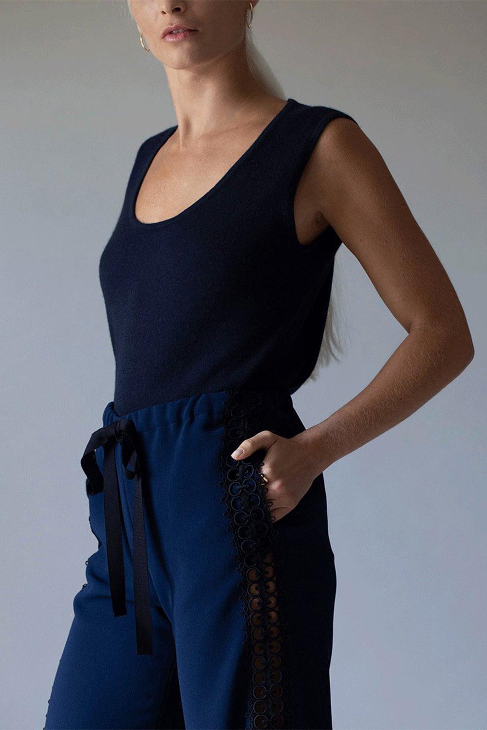 OSCAR DE LA RENTA-Scoopneck Tank-