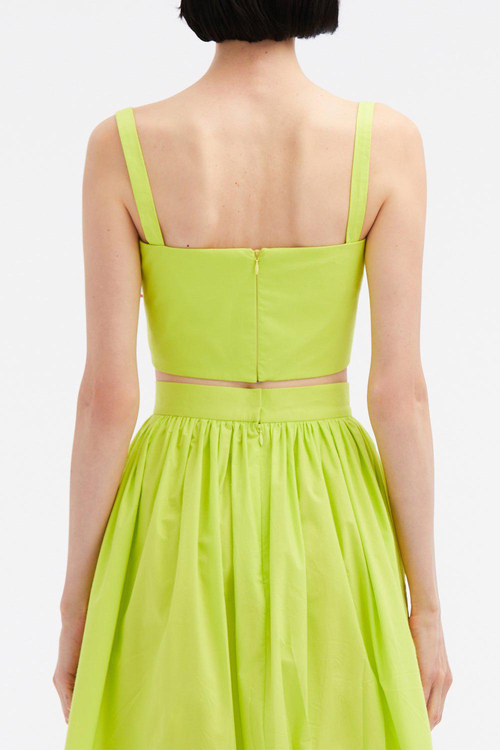OSCAR DE LA RENTA-Oversized Floral Crop Tank-