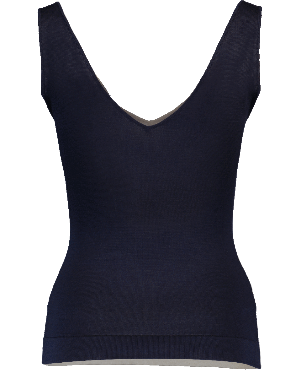 OSCAR DE LA RENTA-Bi-Color Tank-