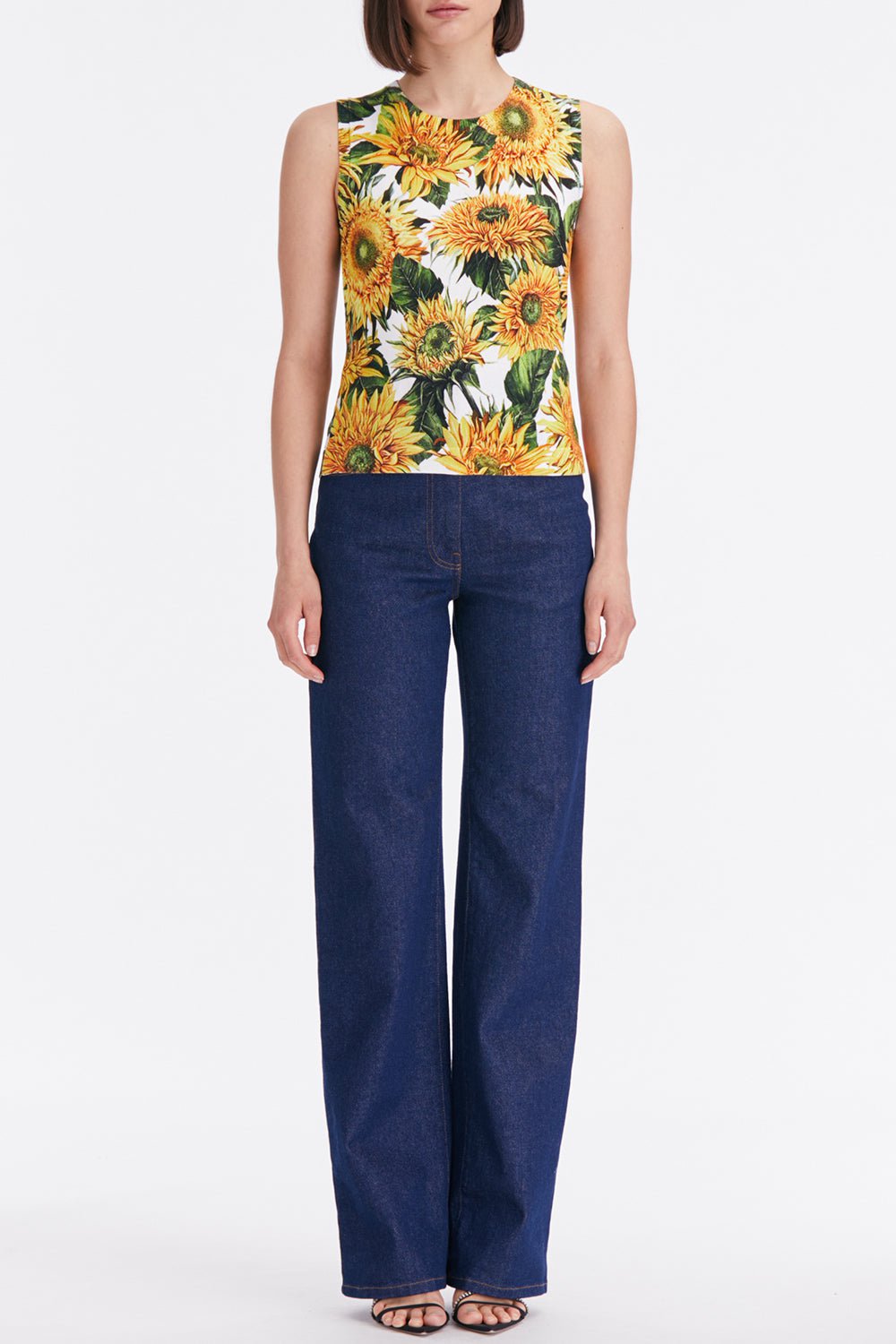 OSCAR DE LA RENTA-Sunflower Tank Top-