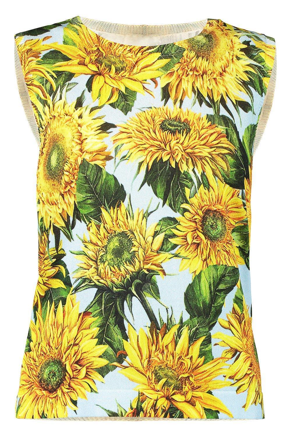 OSCAR DE LA RENTA-Sunflower Tank Top-