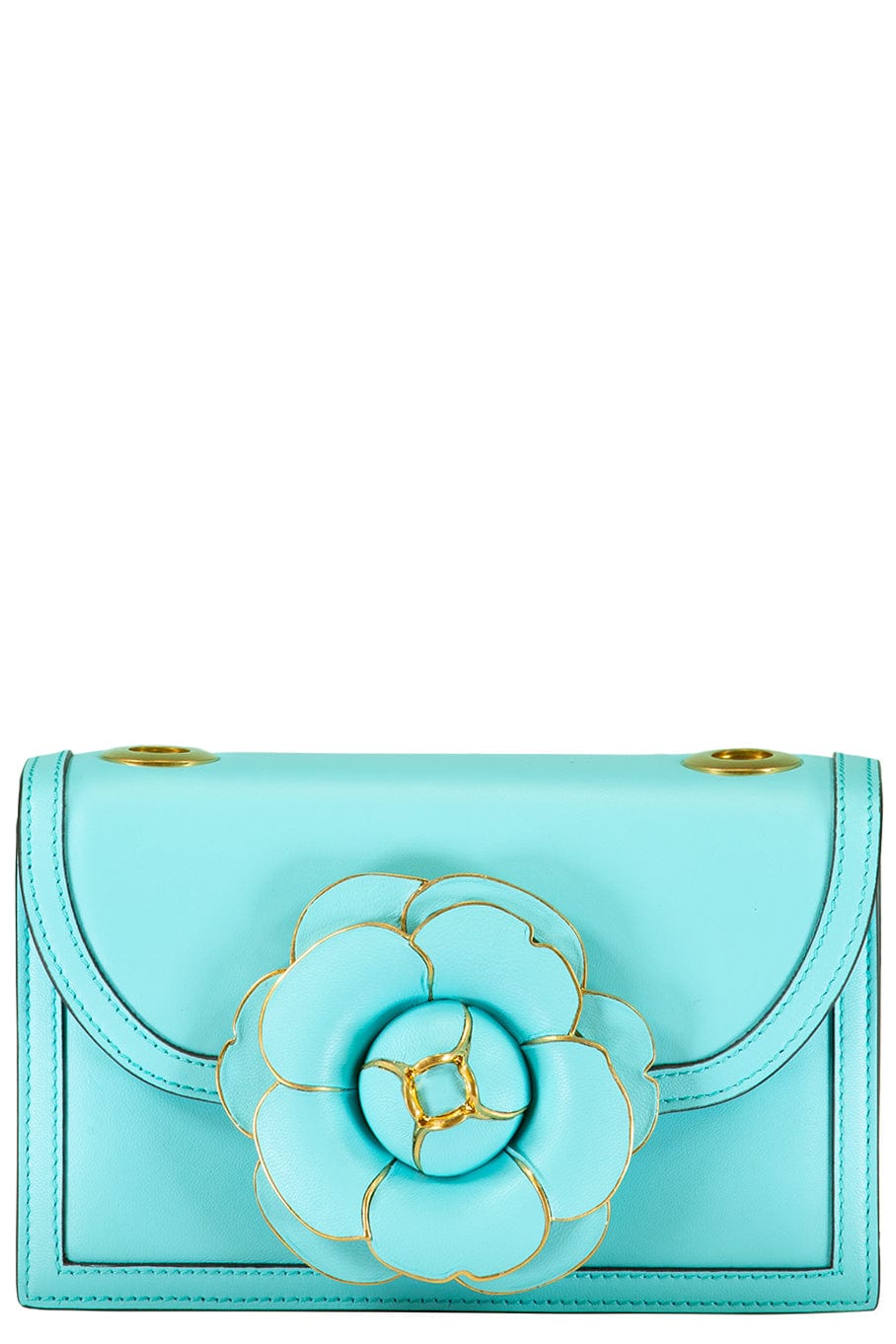 OSCAR DE LA RENTA-Classic Tro Bag - Cyan-CYAN