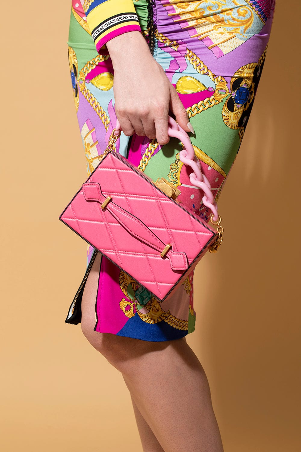 OSCAR DE LA RENTA-Alibi Minaudiere Clutch - French Pink-FRNCHPNK