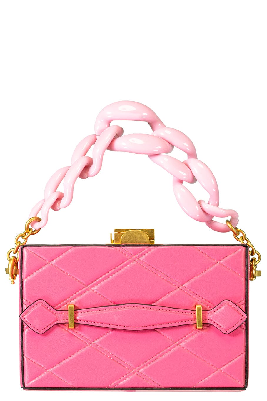 OSCAR DE LA RENTA-Alibi Minaudiere Clutch - French Pink-FRNCHPNK