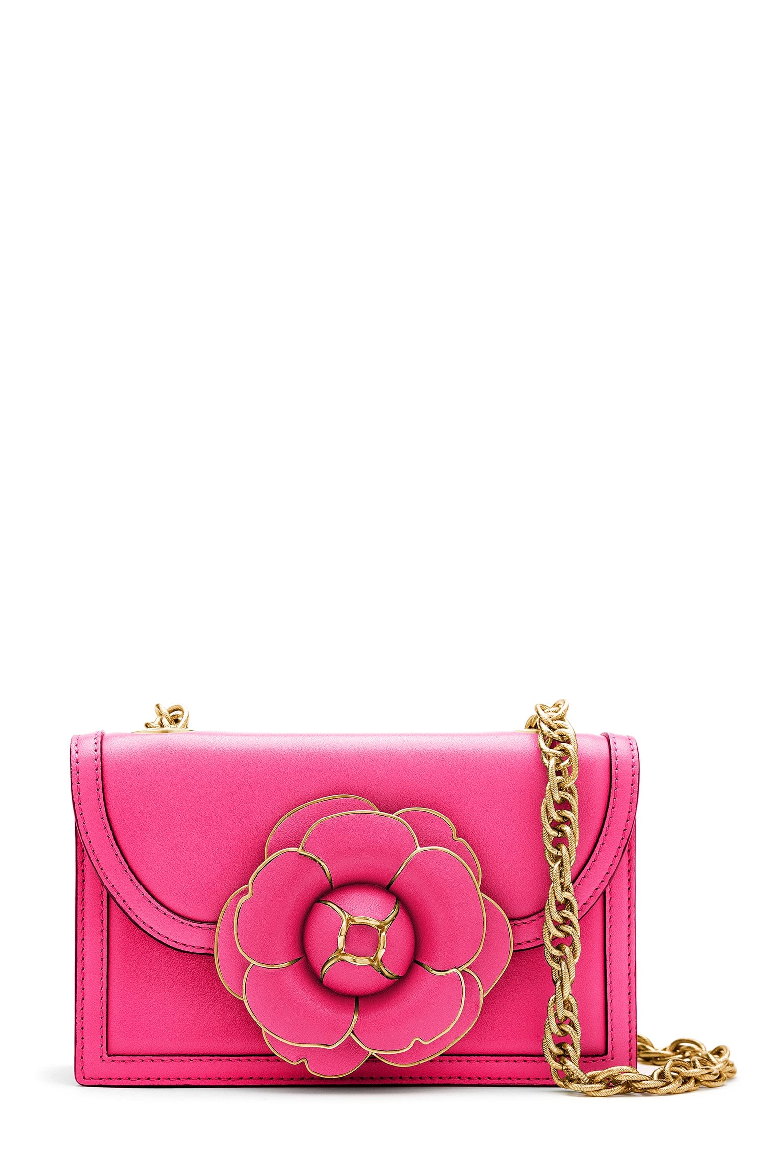 OSCAR DE LA RENTA-Classic Tro Bag - French Pink-FRNCHPNK