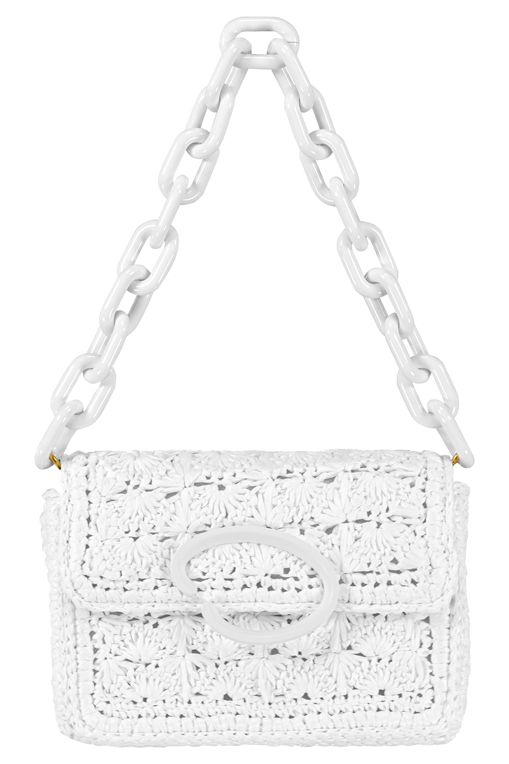 OSCAR DE LA RENTA-O Pochette - Ivory-IVORY