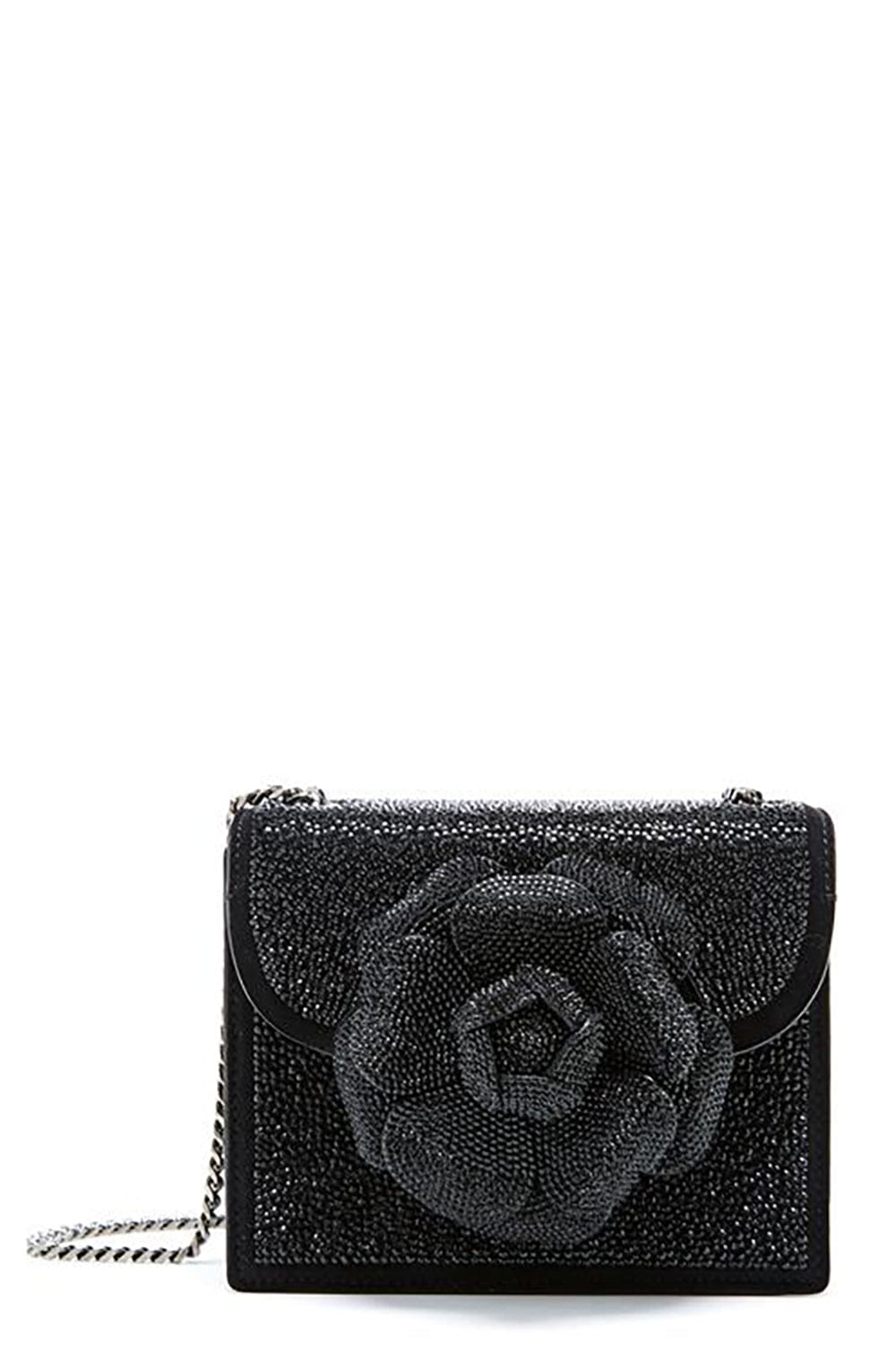 OSCAR DE LA RENTA-Tro Bag - Black Crystal-BLACK