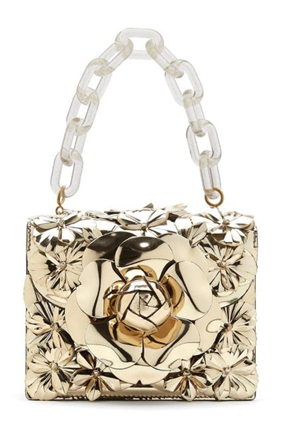 OSCAR DE LA RENTA-Tro Bag - Light Gold-LTGOLD