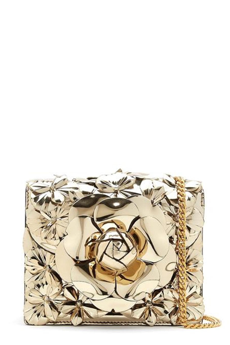 OSCAR DE LA RENTA-Tro Bag - Light Gold-LTGOLD