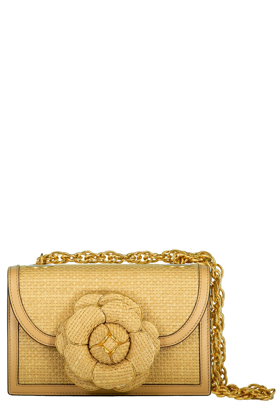OSCAR DE LA RENTA-Tro Bag - Almond-ALMOND