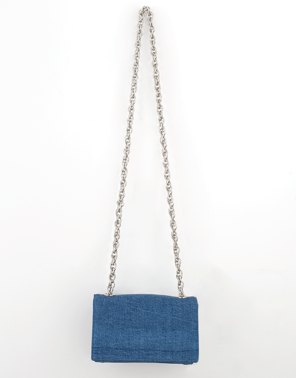 OSCAR DE LA RENTA-Gardenia Crossbody-DENIM