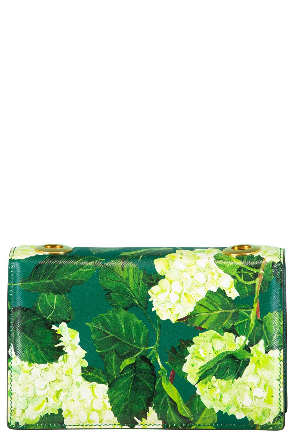 OSCAR DE LA RENTA-Classic Tro Bag - Green Hydrangea-GREEN