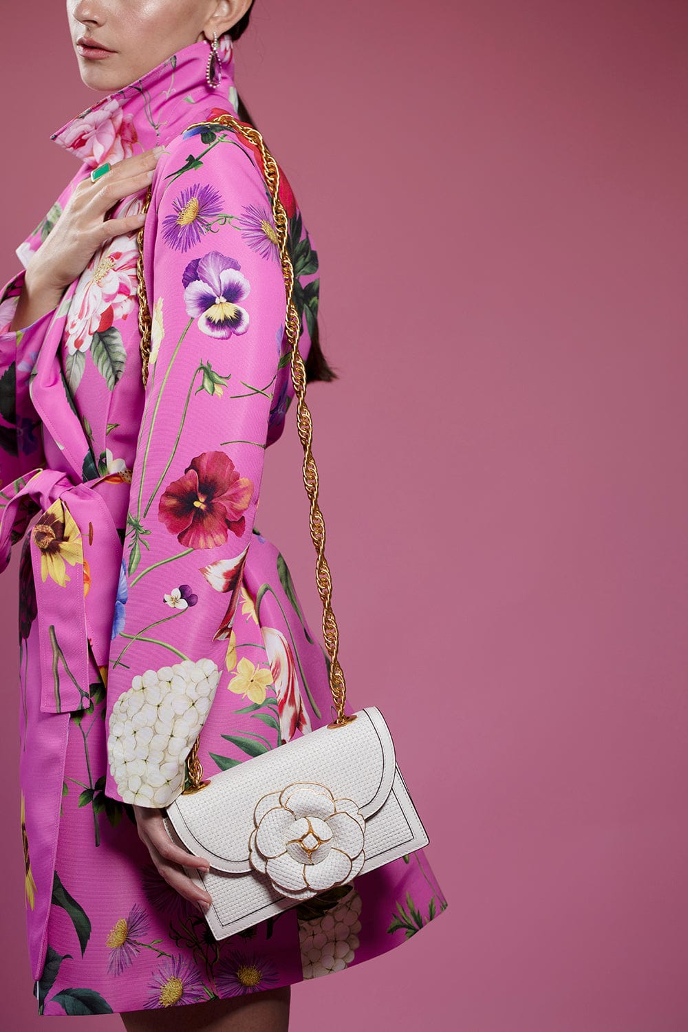 OSCAR DE LA RENTA-Tro Bag - Ivory-IVORY