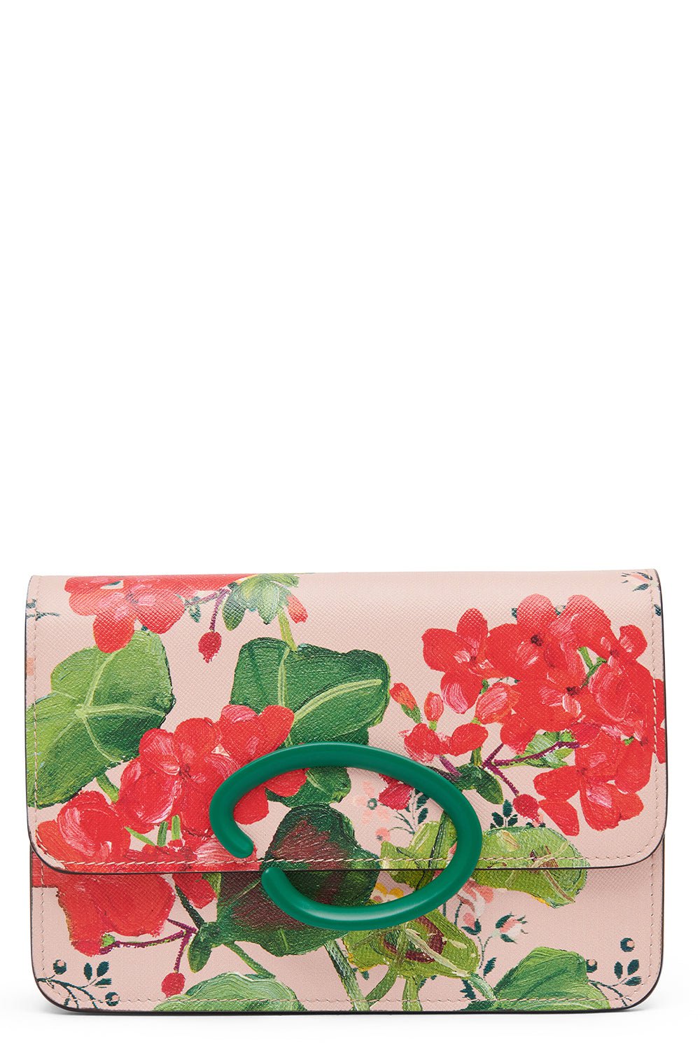 OSCAR DE LA RENTA-O Pouchette - Pink Multi-PNK/RUBY