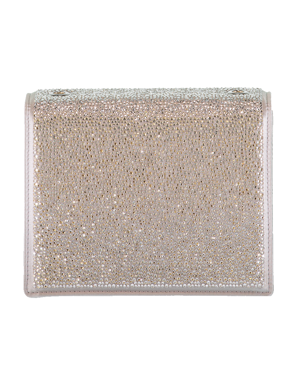 OSCAR DE LA RENTA-Mini Tro Crystal Crossbody Bag-SILVER