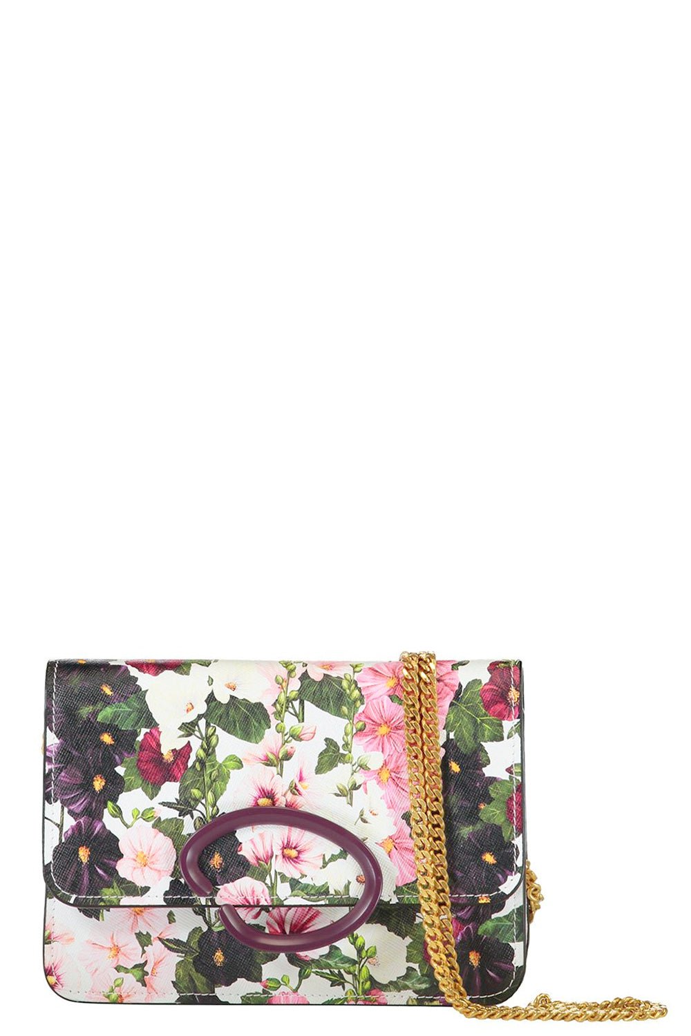 OSCAR DE LA RENTA-O Pouchette - White Multi-WHMULTI