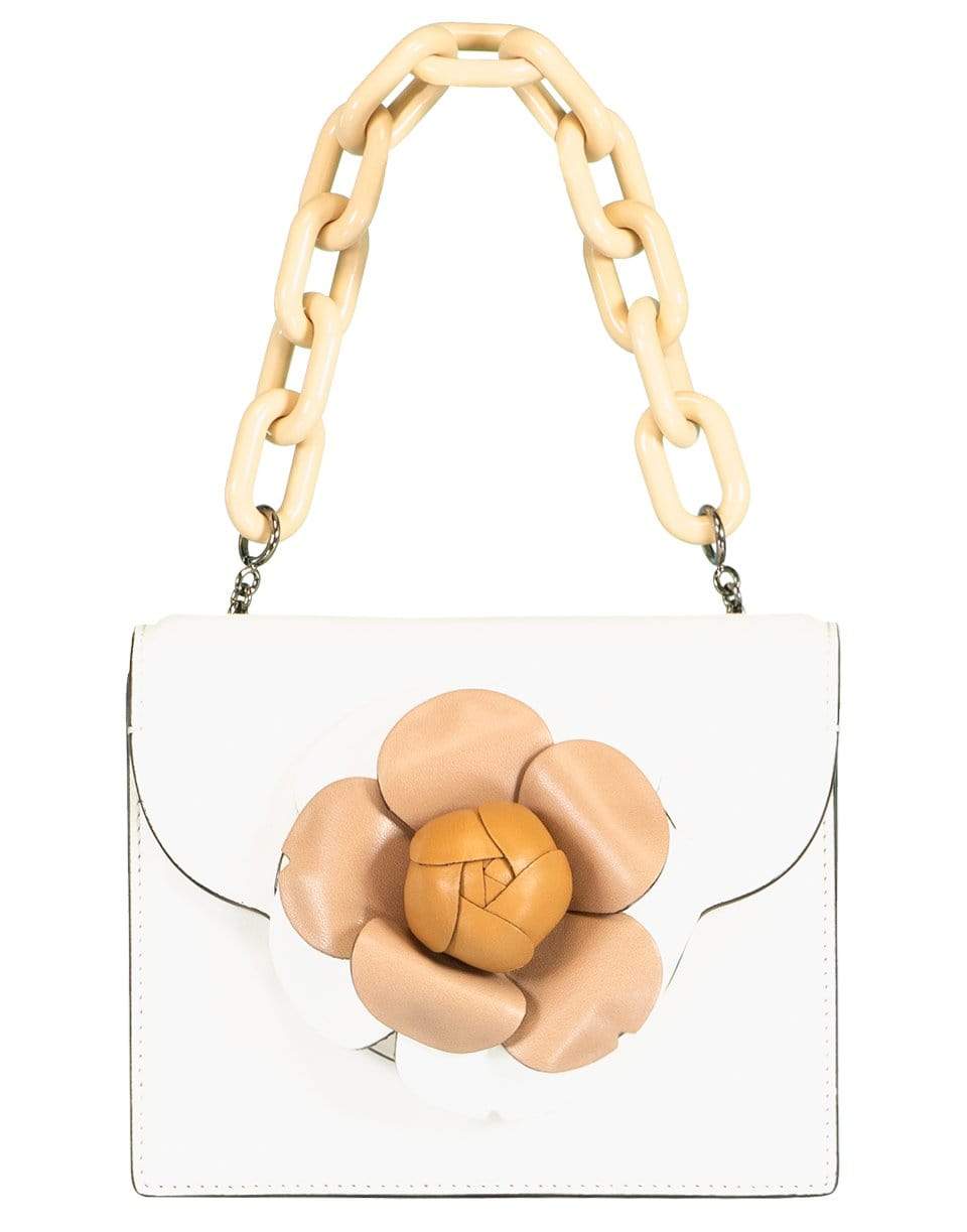 OSCAR DE LA RENTA-Mini TRO Top Handle Bag-IVRY/NAT