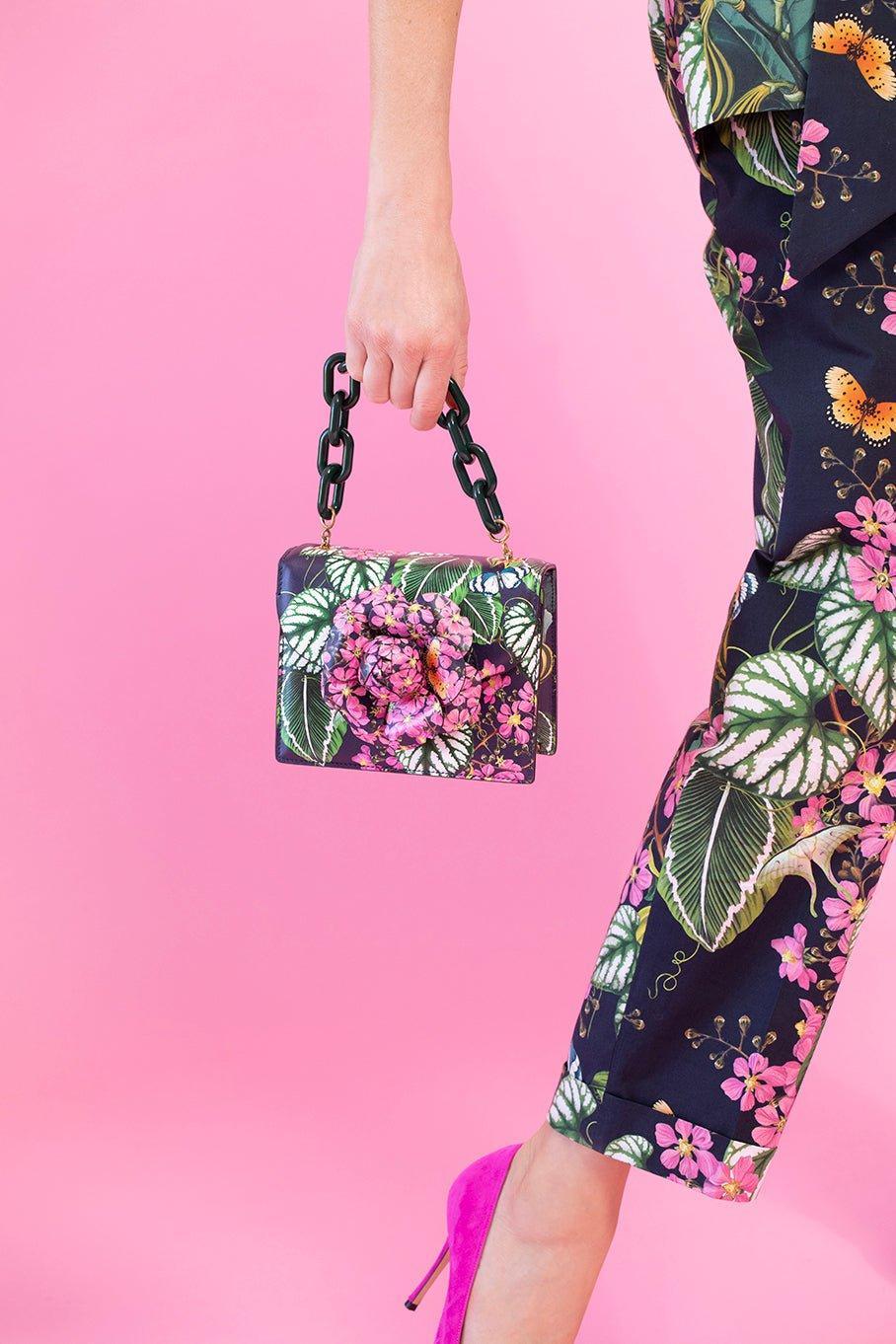 OSCAR DE LA RENTA-Mini Tro Bag - Navy Multi-NVYMULTI