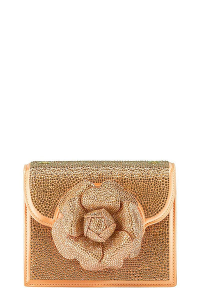 Oscar de la Renta Large Pave Crystal Rose Buckle Oscar de la Renta | Accessories | Oscar De La Renta Chain  main image 3