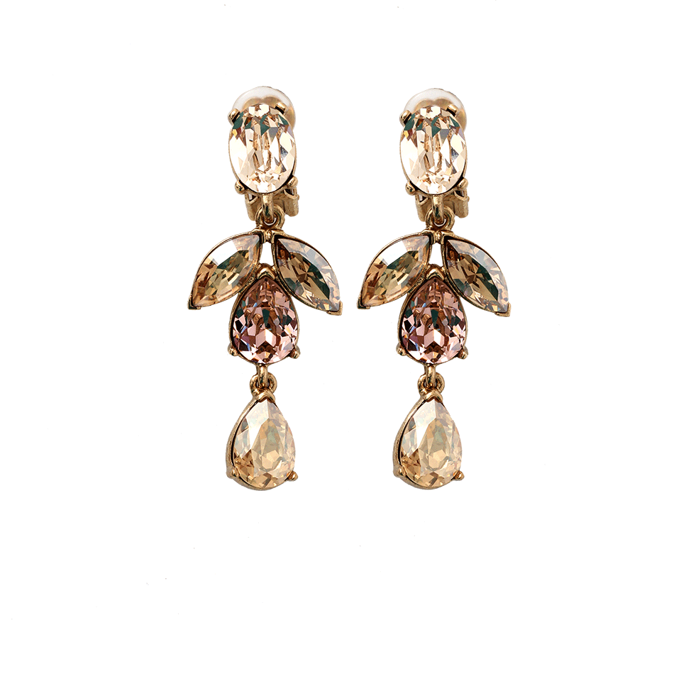 OSCAR DE LA RENTA-Bold Teardrop Earrings-GOLD